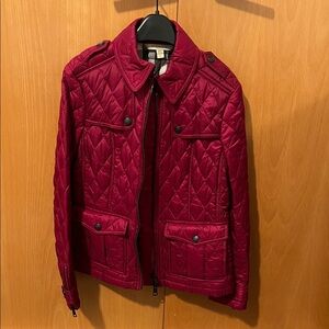 Burberry Quilted Red Jacket